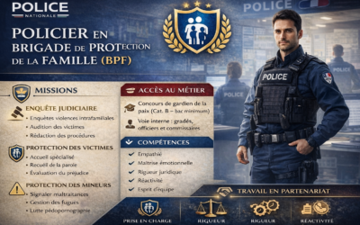 Policier en brigade de protection de la famille