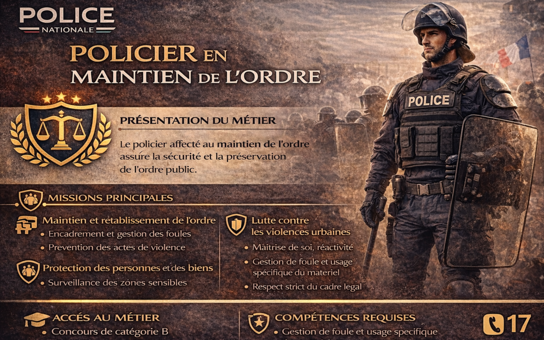 Policier en maintien de l&rsquo;ordre