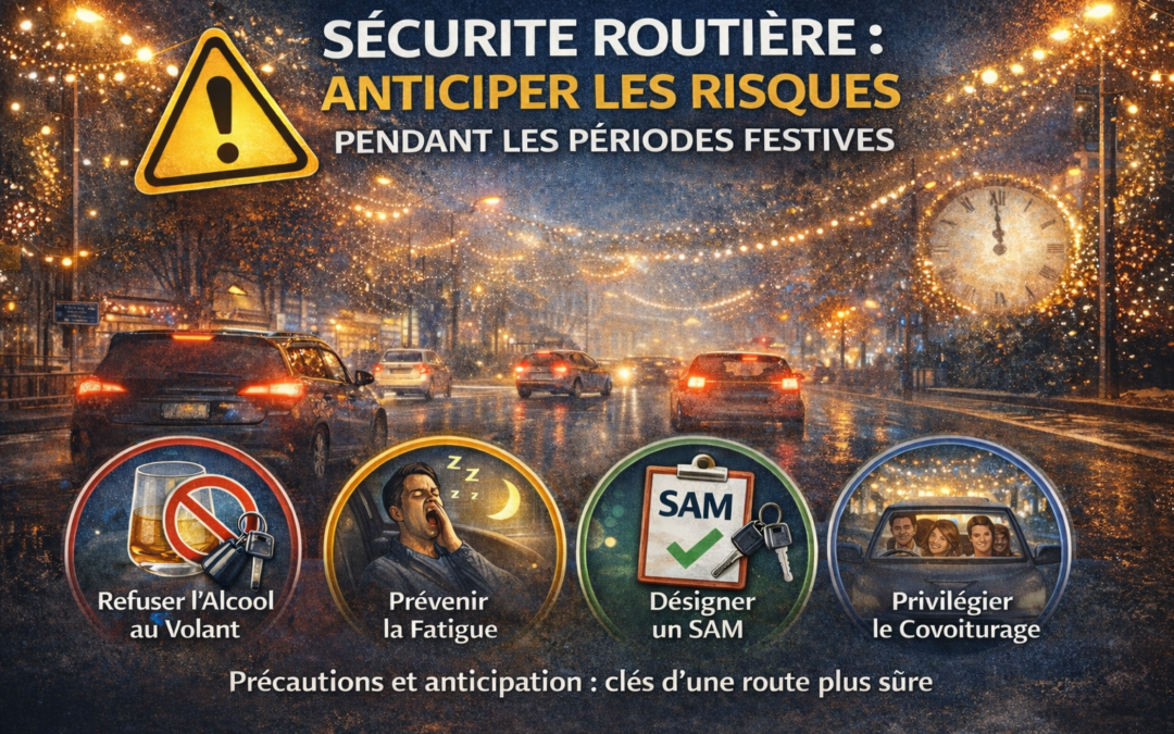 Sécurité routière : anticiper les risques pendant les périodes festives