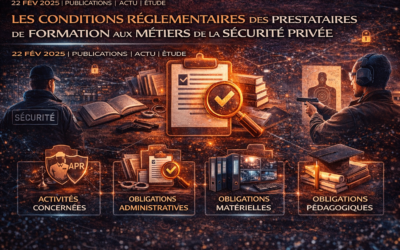 Les conditions réglementaires des prestataires de formation aux métiers de la sécurité privée