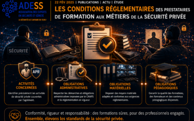 Les conditions réglementaires des prestataires de formation aux métiers de la sécurité privée