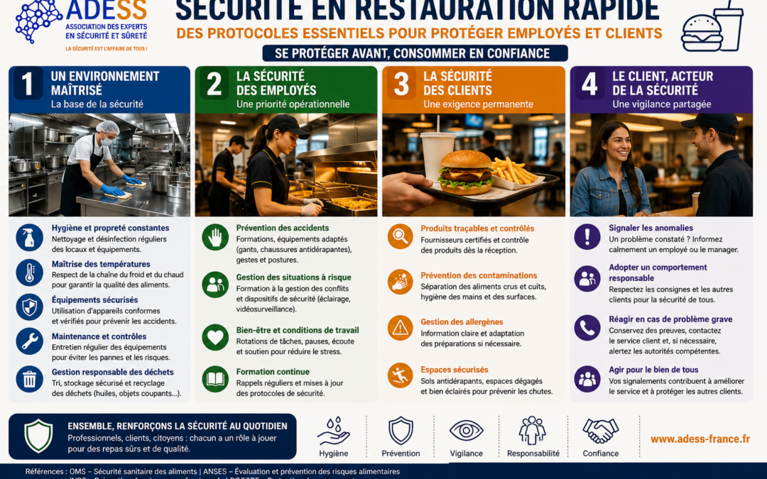 Sécurité en restauration rapide : comprendre les protocoles pour protéger employés et clients