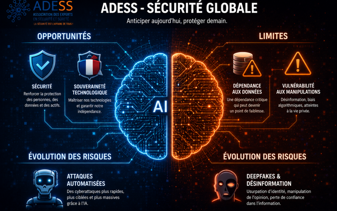 Intelligence artificielle et sécurité globale : opportunités, limites et évolution des risques