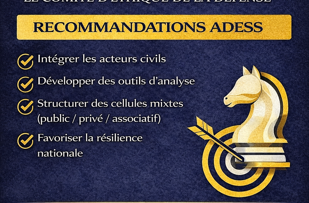 Le Comité d’éthique de la défense : vers une gouvernance élargie de la sécurité globale