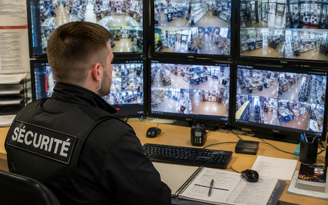 Agent de sécurité magasin vidéo